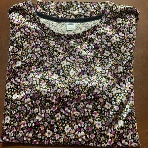 Short sleeve top - velvet